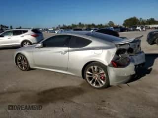 2013 Hyundai Genesis Coupe Track z VIN KMHHU6KJ4DU103142, wystawiony jako Copart lot #80947364 z przebiegiem Nie podano mil oraz Szkoda całkowita • Salvage title. Historia ofert i sprzedaży dostępna na DreamBid. Obrazek 2.