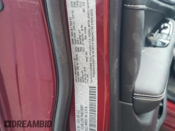 ✅ 2022 Jeep Grand Cherokee Overland • VIN: 1C4RJJDG7N8570281 • Lot: 43272305. Listed on Copart with Not provided. Free auction sales archive from the USA and detailed vehicle history report at DreamBid. Image 14.