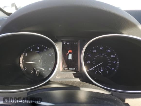 ✅ 2017 Hyundai Santa Fe 2.4L • VIN: 5NMZUDLB5HH035516 • Lot: 92186305. Listed on Copart with 158,230 mi. Free auction sales archive from the USA and detailed vehicle history report at DreamBid. Image 9.