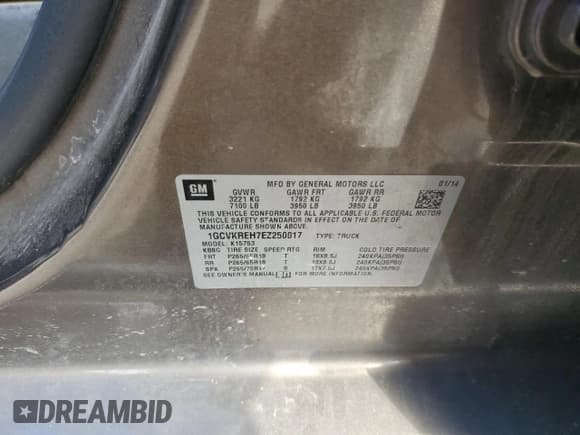 ✅ 2014 Chevrolet Silverado 1500 LT • VIN: 1GCVKREH7EZ250017 • Lot: 82531285. Wystawiony na Copart z przebiegiem 194 199 mil. Bezpłatny archiwum sprzedaży aukcyjnych z USA i szczegółowy raport historii pojazdu na DreamBid. Zdjęcie 12.
