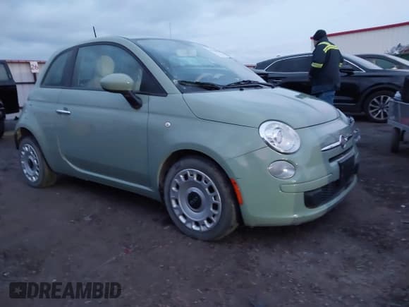 ✅ 2012 FIAT 500 Pop • VIN: 3C3CFFAR7CT349129 • Лот: 43760856. Опубликован ранее на IAAI с пробегом 87 416 миль. Бесплатный доступ к архиву аукционных продаж из США и подробный отчёт об истории автомобиля на DreamBid. Изображение 1.