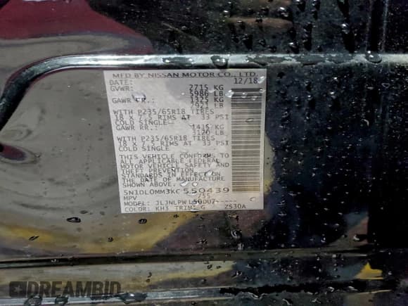 ✅ 2019 Infiniti QX60 Luxe • VIN: 5N1DL0MM3KC550439 • Lot: 93209505. Wystawiony na Copart z przebiegiem 45 412 mil. Bezpłatny archiwum sprzedaży aukcyjnych z USA i szczegółowy raport historii pojazdu na DreamBid. Zdjęcie 13.