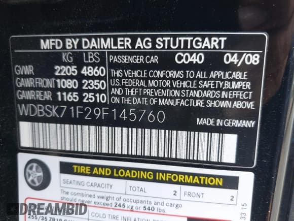 ✅ 2009 Mercedes-Benz SL 550 • VIN: WDBSK71F29F145760 • Lot: 43167485. Wystawiony na IAAI z przebiegiem 91 544 mil. Bezpłatny archiwum sprzedaży aukcyjnych z USA i szczegółowy raport historii pojazdu na DreamBid. Zdjęcie 9.