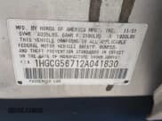 ✅ 2002 Honda Accord SE • VIN: 1HGCG56712A041830 • Lot: 42001605. Listed on IAAI with 201,451 mi. Free auction sales archive from the USA and detailed vehicle history report at DreamBid. Image 9.