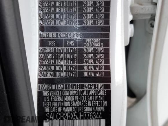 ✅ 2018 Land Rover Discovery Sport HSE • VIN: SALCR2RX5JH776344 • Lot: 92593645. Listed on Copart with 77,180 mi. Free auction sales archive from the USA and detailed vehicle history report at DreamBid. Image 13.