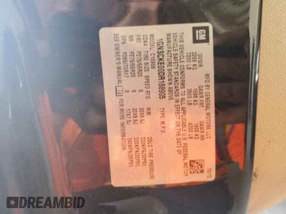 ✅ 2013 Chevrolet Suburban LTZ • VIN: 1GNSCKE00DR188905 • Lot: 46224845. Wystawiony na Copart z przebiegiem 212 260 mil. Bezpłatny archiwum sprzedaży aukcyjnych z USA i szczegółowy raport historii pojazdu na DreamBid. Zdjęcie 13.