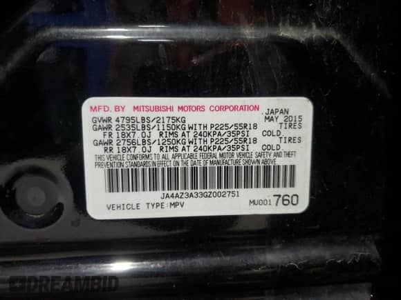 2016 Mitsubishi Outlander SE с VIN JA4AZ3A33GZ002751, выставлен на аукционе Copart как лот 85544855 с пробегом 109 304 миль миль и Списание • Salvage title. История ставок и продаж доступна на DreamBid. Изображение 13.