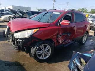 2012 Hyundai Tucson GLS z VIN KM8JUCAC2CU375349, wystawiony jako Copart lot #68832534 z przebiegiem 96 767 mil mil oraz Szkoda całkowita • Salvage title. Historia ofert i sprzedaży dostępna na DreamBid. Obrazek 1.