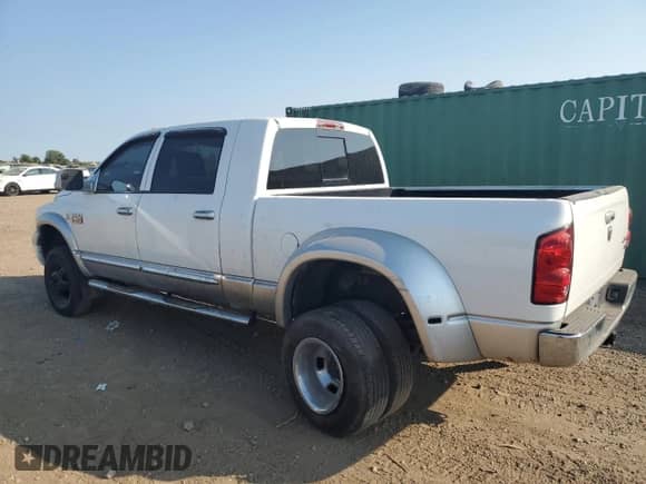 2008 Dodge 3500 Laramie with VIN 3D7MX49A08G156147, listed as a Copart auction lot 80211355 with 371,958 mi miles and Salvage title. Bid and sale history available at DreamBid. Image 2.