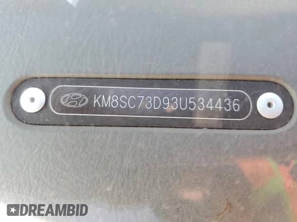 ✅ 2003 Hyundai Santa Fe GLS • VIN: KM8SC73D93U534436 • Лот: 44957605. Размещён на Copart с пробегом 123 519 миль миль. Получите бесплатный доступ к архиву аукционных продаж из США и посмотрите подробный отчёт об истории автомобиля на DreamBid. Изображение 13.