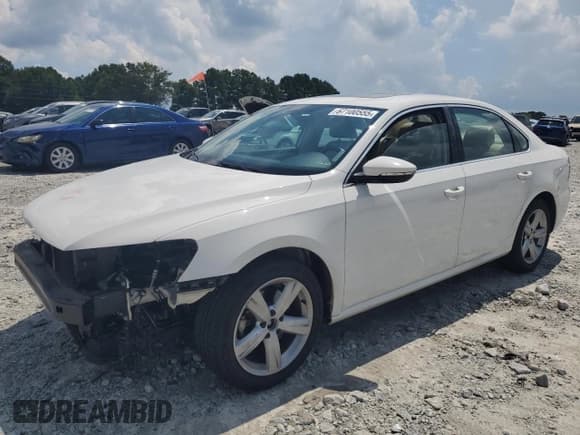 ✅ 2012 Volkswagen Passat SE • VIN: 1VWBH7A37CC096986 • Lot: 67100555. Listed on Copart with 163,896 mi. Free auction sales archive from the USA and detailed vehicle history report at DreamBid. Image 1.