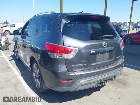 ✅ 2014 Nissan Pathfinder SL • VIN: 5N1AR2MNXEC605981 • Lot: 42644465. Listed on IAAI with 128,615 mi. Free auction sales archive from the USA and detailed vehicle history report at DreamBid. Image 3.
