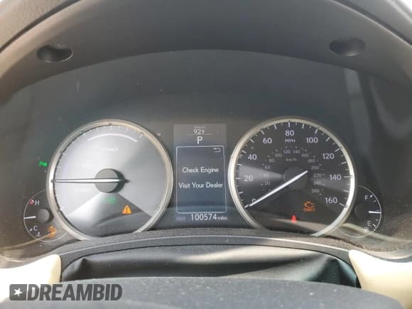 ✅ 2015 Lexus NX 300h • VIN: JTJBJRBZ1F2019074 • Lot: 59338735. Listed on Copart with 100,574 mi. Free auction sales archive from the USA and detailed vehicle history report at DreamBid. Image 9.