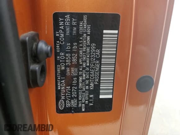 ✅ 2015 Hyundai Veloster Turbo • VIN: KMHTC6AE2FU232999 • Lot: 74919004. Wystawiony na Copart z przebiegiem 107 432 mil. Bezpłatny archiwum sprzedaży aukcyjnych z USA i szczegółowy raport historii pojazdu na DreamBid. Zdjęcie 13.