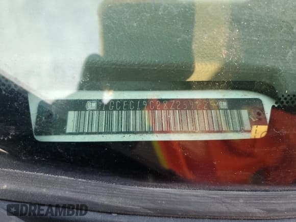 ✅ 2008 Chevrolet Silverado 1500 1LT • VIN: 1GCEC19C28Z259225 • Lot: 66014715. Listed on Copart with 184,599 mi. Free auction sales archive from the USA and detailed vehicle history report at DreamBid. Image 12.