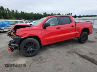 2022 Chevrolet Silverado 1500 Custom z VIN 1GCPDBEK8NZ601748, wystawiony jako Copart lot #69577085 z przebiegiem 21 249 mil mil oraz Szkoda całkowita • Salvage title. Historia ofert i sprzedaży dostępna na DreamBid. Obrazek 1.