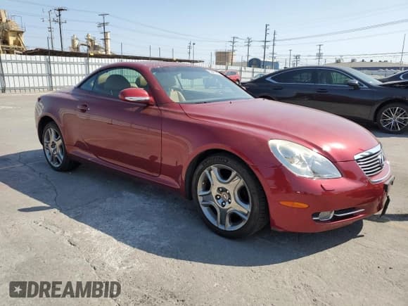 ✅ 2007 Lexus SC 430 • VIN: JTHFN45Y179016164 • Lot: 62479015. Listed on Copart with 78,164 mi. Free auction sales archive from the USA and detailed vehicle history report at DreamBid. Image 4.