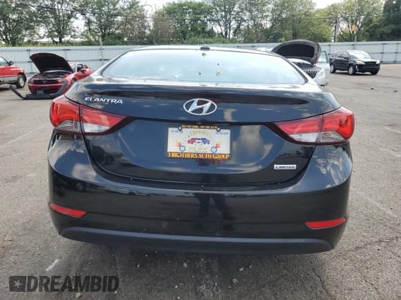 ✅ 2015 Hyundai Elantra Limited • VIN: KMHDH4AEXFU357257 • Lot: 68859125. Listed on Copart with Not provided. Free auction sales archive from the USA and detailed vehicle history report at DreamBid. Image 6.
