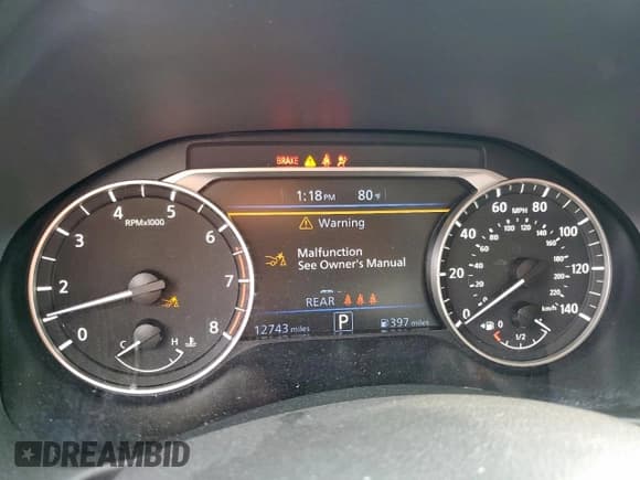 ✅ 2025 Nissan Altima SV • VIN: 1N4BL4DV2SN399535 • Lot: 93485485. Listed on Copart with 12,743 mi. Free auction sales archive from the USA and detailed vehicle history report at DreamBid. Image 9.