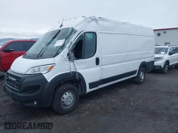 ✅ 2023 Ram ProMaster Cargo • VIN: 3C6MRVJG0PE571061 • Lot: 43703247. Listed on IAAI with 17,462 mi. Free auction sales archive from the USA and detailed vehicle history report at DreamBid. Image 2.