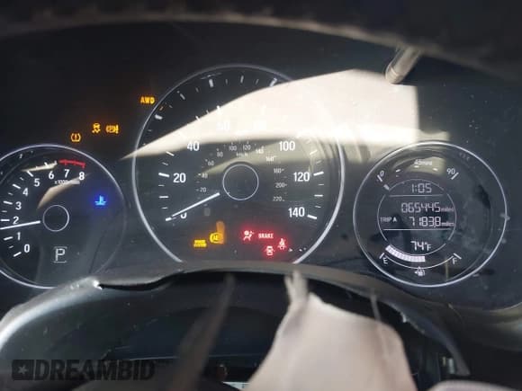 ✅ 2019 Honda HR-V Sport • VIN: 3CZRU6H15KG710080 • Lot: 43213802. Listed on IAAI with 65,445 mi. Free auction sales archive from the USA and detailed vehicle history report at DreamBid. Image 7.