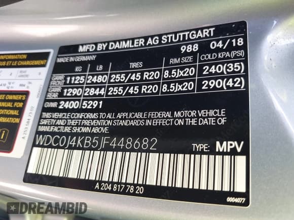 ✅ 2018 Mercedes-Benz GLC 300 • VIN: WDC0J4KB5JF448682 • Lot: 42518285. Wystawiony na IAAI z przebiegiem 35 244 mil. Bezpłatny archiwum sprzedaży aukcyjnych z USA i szczegółowy raport historii pojazdu na DreamBid. Zdjęcie 9.