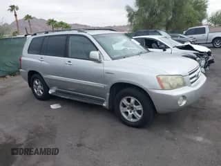 2002 Toyota Highlander with VIN JTEHF21A420053917, listed as a IAAI auction lot 43263198 with 287,788 mi miles and . Bid and sale history available at DreamBid. Image 1.