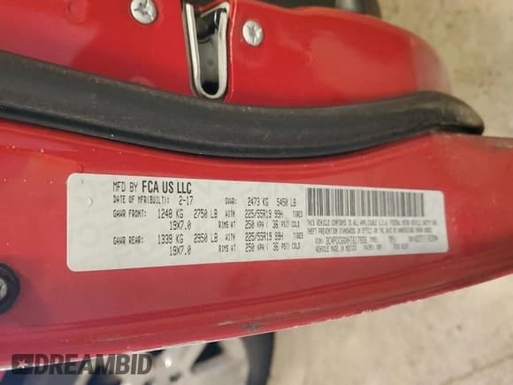 ✅ 2017 Dodge Journey Crossroad Plus • VIN: 3C4PDCGGXHT617833 • Лот: 57553295. Опубликован ранее на Copart с пробегом 85 649 миль. Бесплатный доступ к архиву аукционных продаж из США и подробный отчёт об истории автомобиля на DreamBid. Изображение 13.