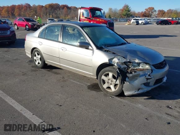 ✅ 2005 Honda Civic EX • VIN: 1HGES267X5L003544 • Lot: 43628807. Listed on IAAI with 233,785 mi. Free auction sales archive from the USA and detailed vehicle history report at DreamBid. Image 1.