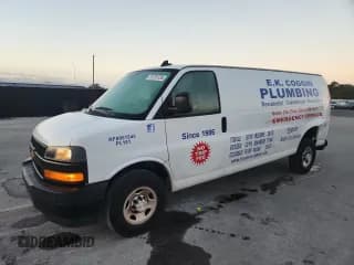 ✅ 2020 Chevrolet Express Cargo • VIN: 1GCWGBFGXL1254867 • Лот: 91379735. Опубликован ранее на Copart с пробегом 92 904 миль. Бесплатный доступ к архиву аукционных продаж из США и подробный отчёт об истории автомобиля на DreamBid. Изображение 1.