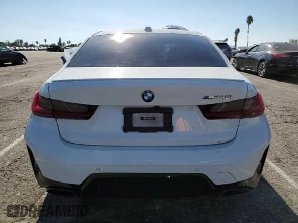 2023 BMW 3 Series M340i with VIN 3MW49FS0XP8D04859, listed as a Copart auction lot 70599935 with 26,017 mi miles and Salvage title. Bid and sale history available at DreamBid. Image 6.