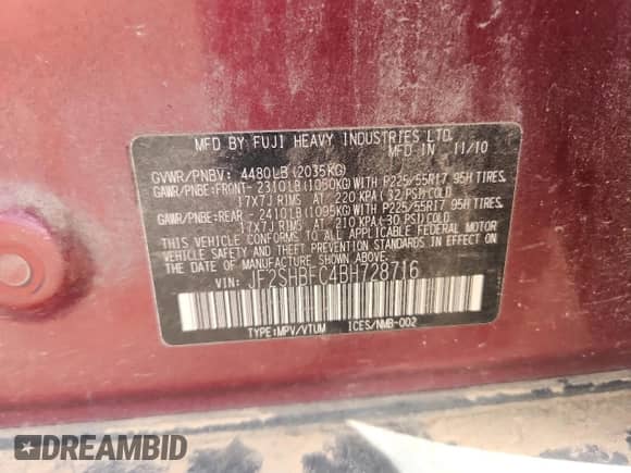 2011 Subaru Forester X Limited z VIN JF2SHBFC4BH728716, wystawiony jako Copart lot #91622965 z przebiegiem 208 990 mil mil oraz Czysty tytuł • Clean title. Historia ofert i sprzedaży dostępna na DreamBid. Obrazek 13.