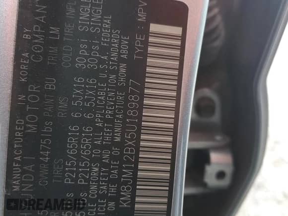 2005 Hyundai Tucson GL с VIN KM8JM12BX5U189877, выставлен на аукционе Copart как лот 81991884 с пробегом 142 057 миль миль и Списание • Salvage title. История ставок и продаж доступна на DreamBid. Изображение 14.