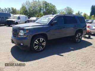 2020 Chevrolet Tahoe Premier with VIN 1GNSKCKJ1LR172300, listed as a Copart auction lot 67382435 with 78,823 mi miles and Salvage title. Bid and sale history available at DreamBid. Image 1.