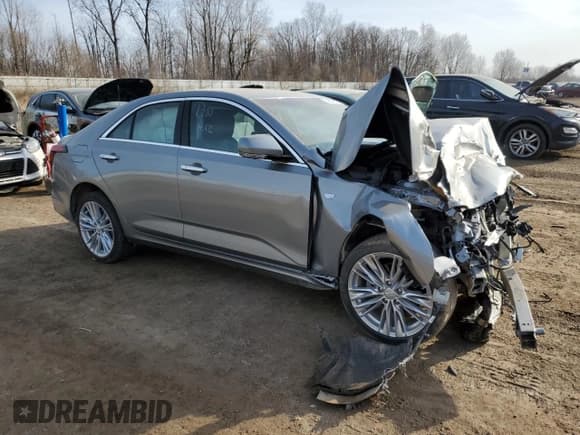 ✅ 2024 Cadillac CT4 Premium Luxury • VIN: 1G6DF5RK3R0117038 • Lot: 49040195. Listed on Copart with 7,197 mi. Free auction sales archive from the USA and detailed vehicle history report at DreamBid. Image 4.