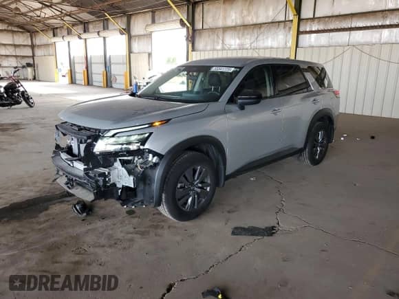 2024 Nissan Pathfinder S with VIN 5N1DR3AA0RC309202, listed as a Copart auction lot 55341725 with 9,549 mi miles and Salvage title. Bid and sale history available at DreamBid. Image 1.