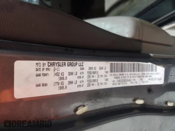 ✅ 2011 Dodge Durango Express • VIN: 1D4RE2GG3BC654003 • Lot: 71812285. Wystawiony na Copart z przebiegiem 210 856 mil. Bezpłatny archiwum sprzedaży aukcyjnych z USA i szczegółowy raport historii pojazdu na DreamBid. Zdjęcie 13.