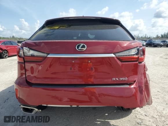 ✅ 2017 Lexus RX 350 • VIN: 2T2ZZMCA1HC059824 • Lot: 58873045. Listed on Copart with 105,324 mi. Free auction sales archive from the USA and detailed vehicle history report at DreamBid. Image 6.