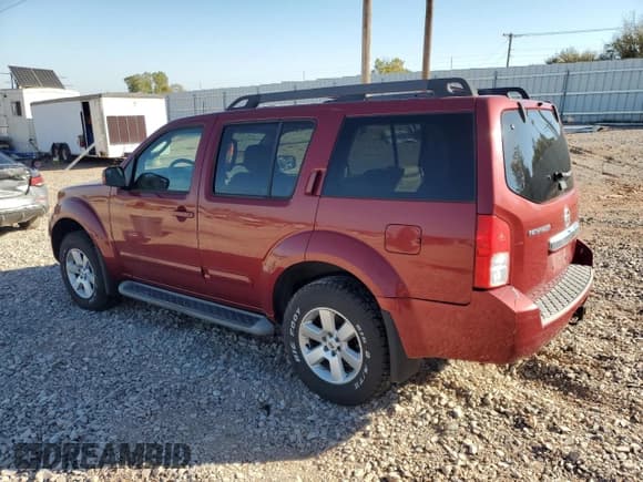 ✅ 2008 Nissan Pathfinder S • VIN: 5N1AR18B98C643748 • Lot: 91352465. Listed on Copart with 194,897 mi. Free auction sales archive from the USA and detailed vehicle history report at DreamBid. Image 2.