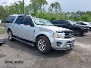 ✅ 2017 Ford Expedition Max Limited • VIN: 1FMJK1KT2HEA77474 • Lot: 42133132. Listed on IAAI with 104,882 mi. Free auction sales archive from the USA and detailed vehicle history report at DreamBid. Image 1.