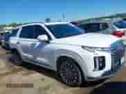 2025 Hyundai Palisade Calligraphy with VIN KM8R74GE0SU828200, listed as a IAAI auction lot 42393077 with 4,898 mi miles and . Bid and sale history available at DreamBid. Image 14.