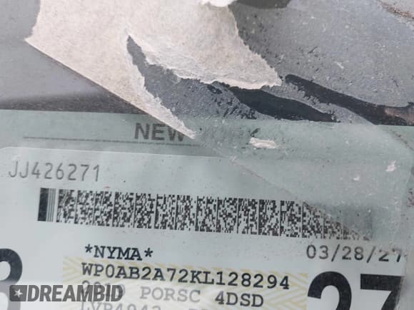 ✅ 2019 Porsche Panamera 4S • VIN: WP0AB2A72KL128294 • Лот: 43562939. Опубликован ранее на IAAI с пробегом 57 958 миль. Бесплатный доступ к архиву аукционных продаж из США и подробный отчёт об истории автомобиля на DreamBid. Изображение 17.