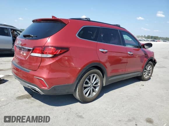 2017 Hyundai Santa Fe SE z VIN KM8SN4HF1HU236523, wystawiony jako Copart lot #80639605 z przebiegiem Nie podano mil oraz Szkoda całkowita • Salvage title. Historia ofert i sprzedaży dostępna na DreamBid. Obrazek 3.