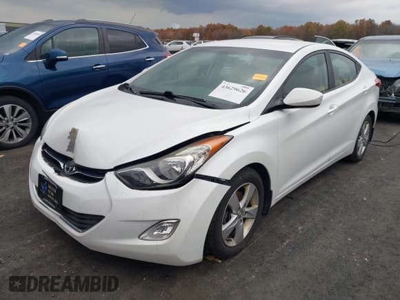 ✅ 2013 Hyundai Elantra GLS • VIN: 5NPDH4AE9DH427777 • Lot: 43629626. Listed on IAAI with 51,204 mi. Free auction sales archive from the USA and detailed vehicle history report at DreamBid. Image 2.