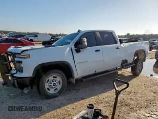 2024 Chevrolet Silverado 2500HD Work Truck with VIN 1GC1YLE75RF375560, listed as a Copart auction lot 62872135 with Not provided miles and Salvage title. Bid and sale history available at DreamBid. Image 1.