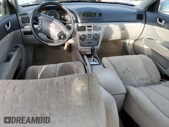 2007 Hyundai Sonata GLS with VIN 5NPET46C57H195452, listed as a Copart auction lot 67365384 with 162,401 mi miles and Salvage title. Bid and sale history available at DreamBid. Image 8.