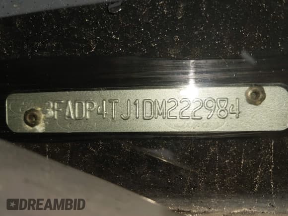 ✅ 2013 Ford Fiesta S • VIN: 3FADP4TJ1DM222984 • Lot: 42766623. Listed on IAAI with 228,073 mi. Free auction sales archive from the USA and detailed vehicle history report at DreamBid. Image 9.