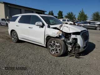 2022 Hyundai Palisade Calligraphy с VIN KM8R7DHE2NU398091, выставлен на аукционе Copart как лот 66885144 с пробегом 46 787 миль миль и Списание • Salvage title. История ставок и продаж доступна на DreamBid. Изображение 4.