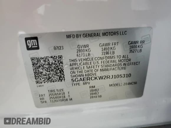 ✅ 2024 Buick Enclave Premium • VIN: 5GAERCKW2RJ105310 • Lot: 58653475. Wystawiony na Copart z przebiegiem 21 988 mil. Bezpłatny archiwum sprzedaży aukcyjnych z USA i szczegółowy raport historii pojazdu na DreamBid. Zdjęcie 14.
