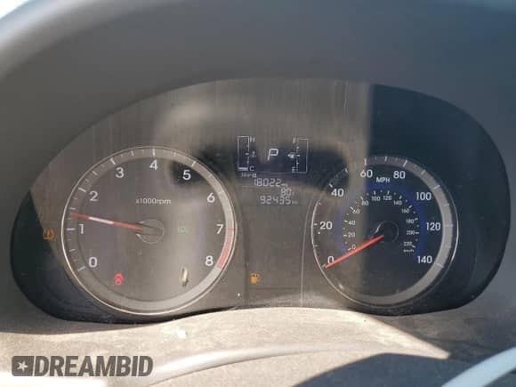 2016 Hyundai Accent SE with VIN KMHCT4AE1GU072684, listed as a Copart auction lot 81662875 with 92,435 mi miles and Salvage title. Bid and sale history available at DreamBid. Image 9.